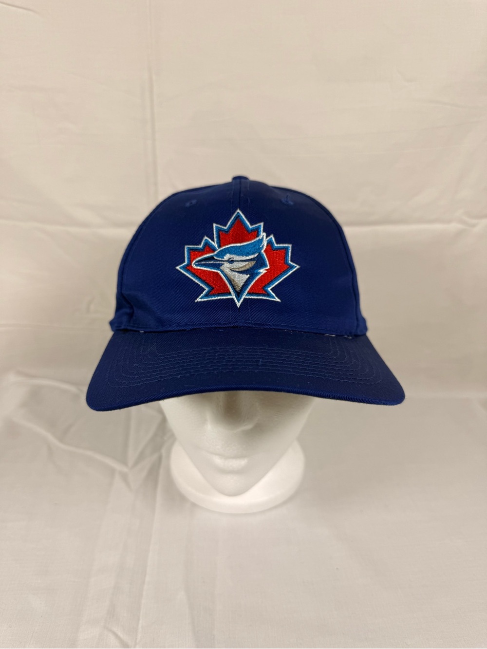 STARTER Blue Baseball Cap with Red & White Maple Leaf Logo